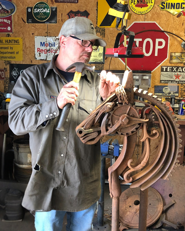 Mark in his shop.