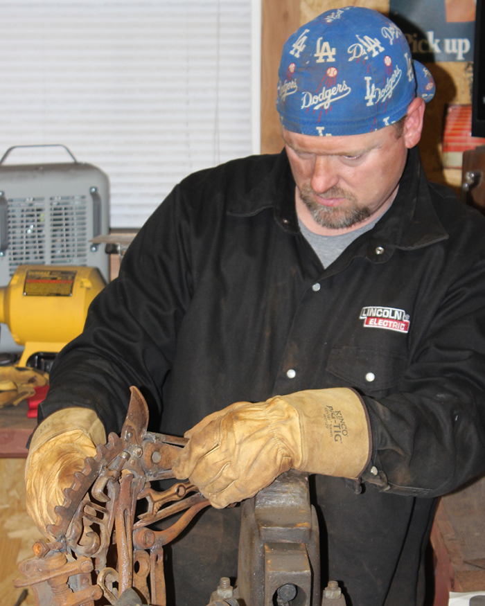 Mark in his shop.
